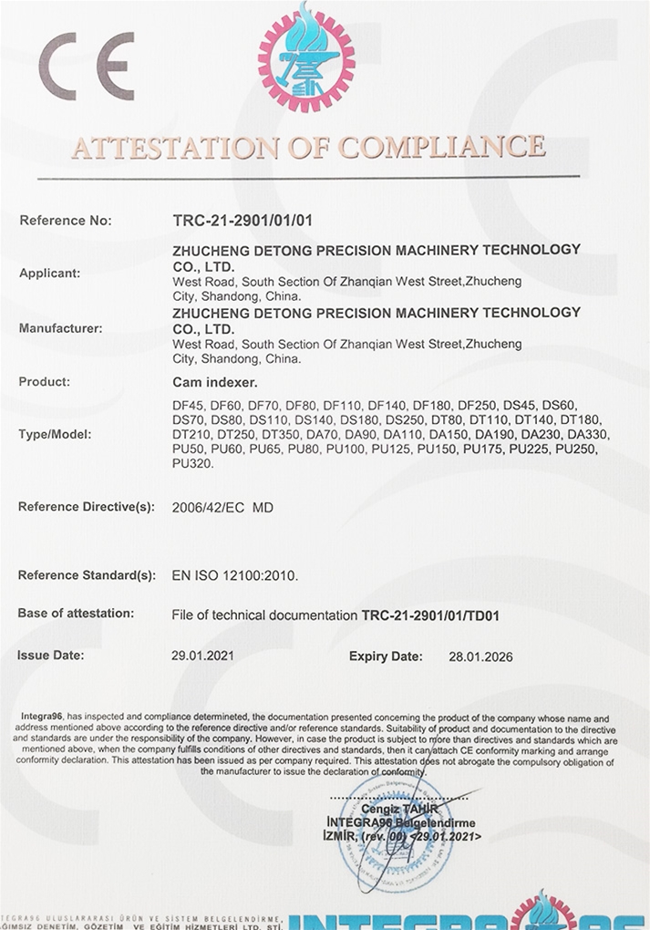 ATTESTATION OF COMPLIANCE