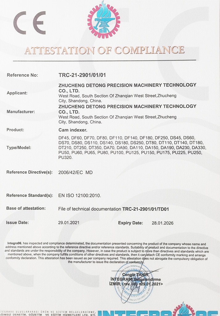 ATTESTATION OF COMPLIANCE